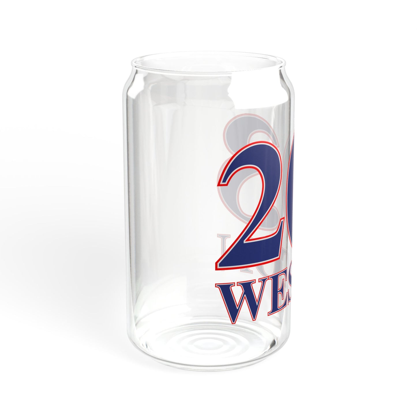203 Weston Red, White & Blue  Sipper Glass, 16oz