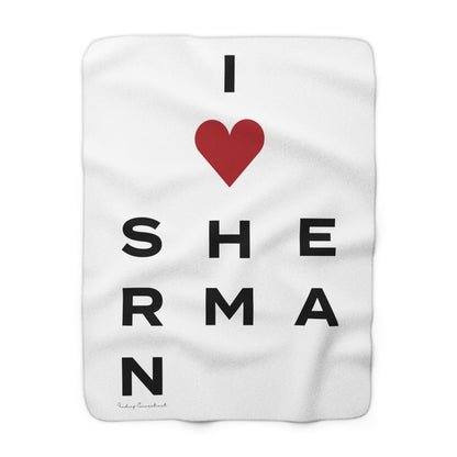 Sherman Vision Sherpa Fleece Blanket