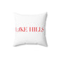 41 Tilt Lake Hills Spun Polyester Square Pillow