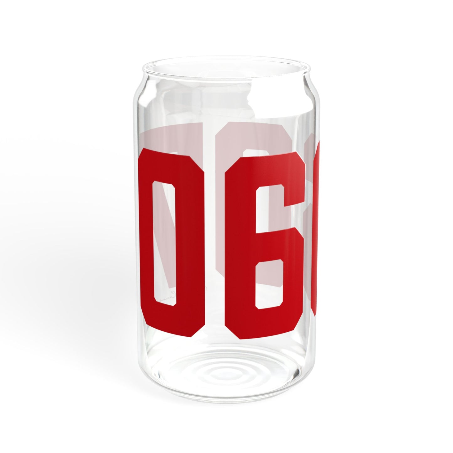 06607 Bridgeport Connecticut Zip Code Sipper Glass, 16oz