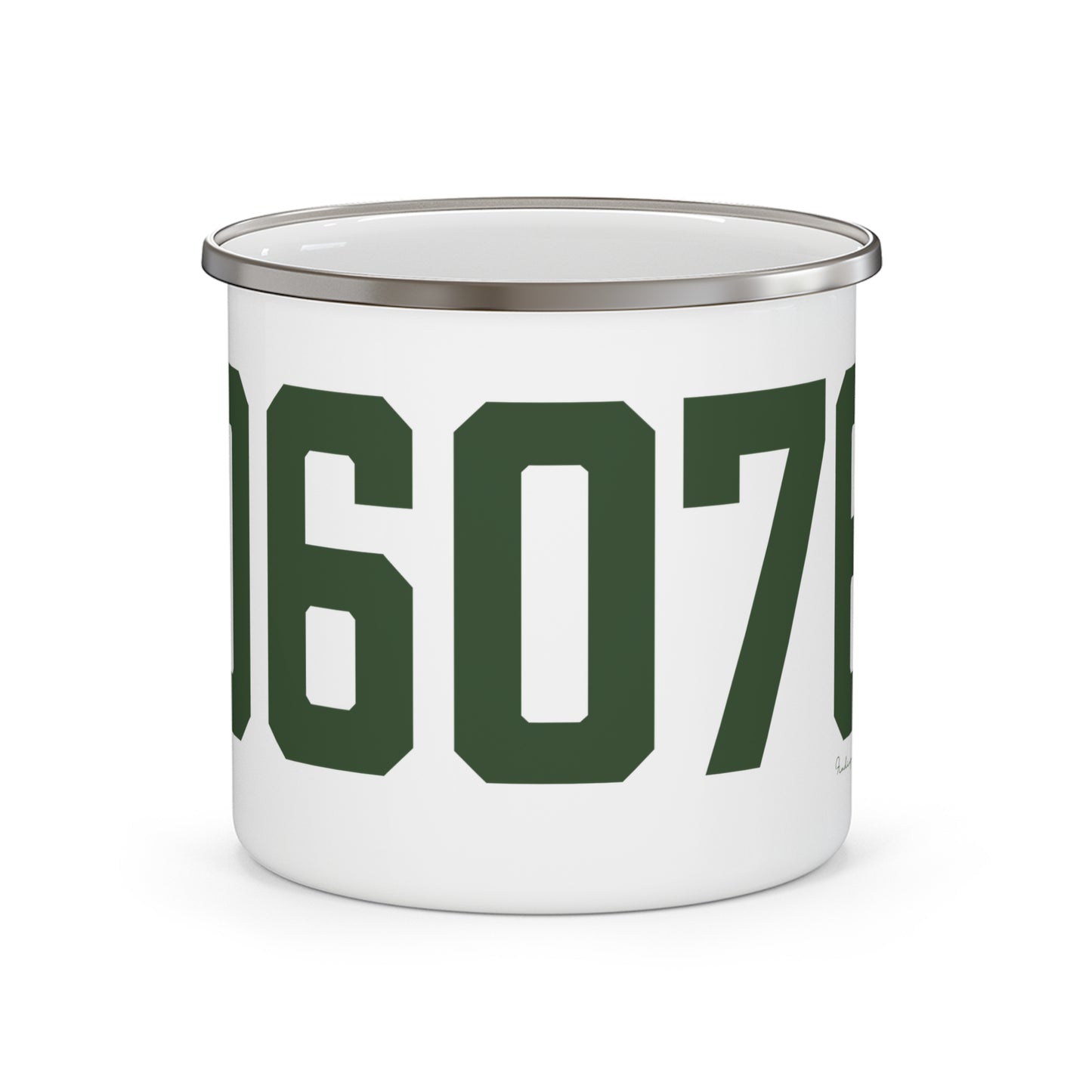 06076 Union Connecticut Zip Code Enamel Camping Mug