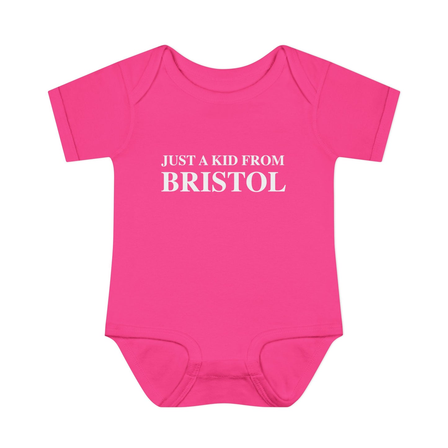 Just a kid from Bristol Infant Baby Rib Bodysuit