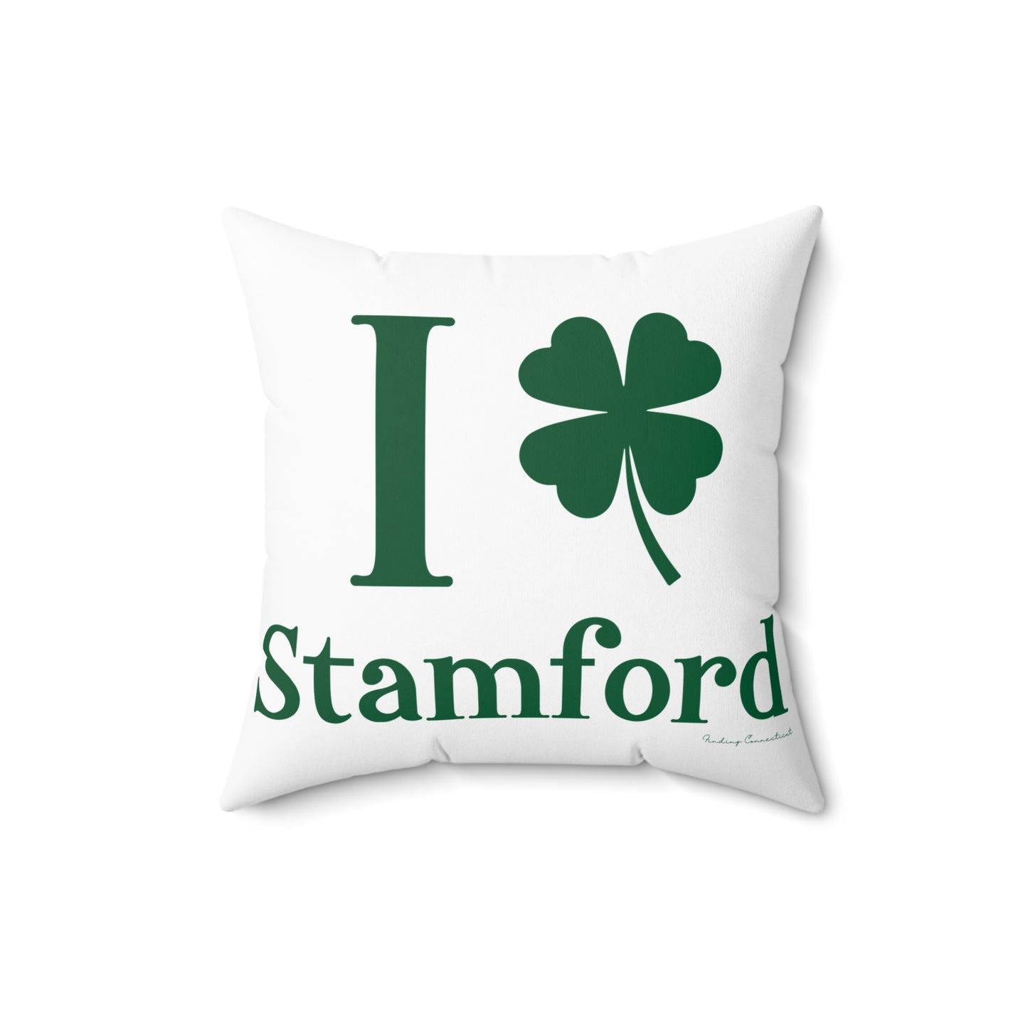 I Clover Stamford Spun Polyester Square Pillow