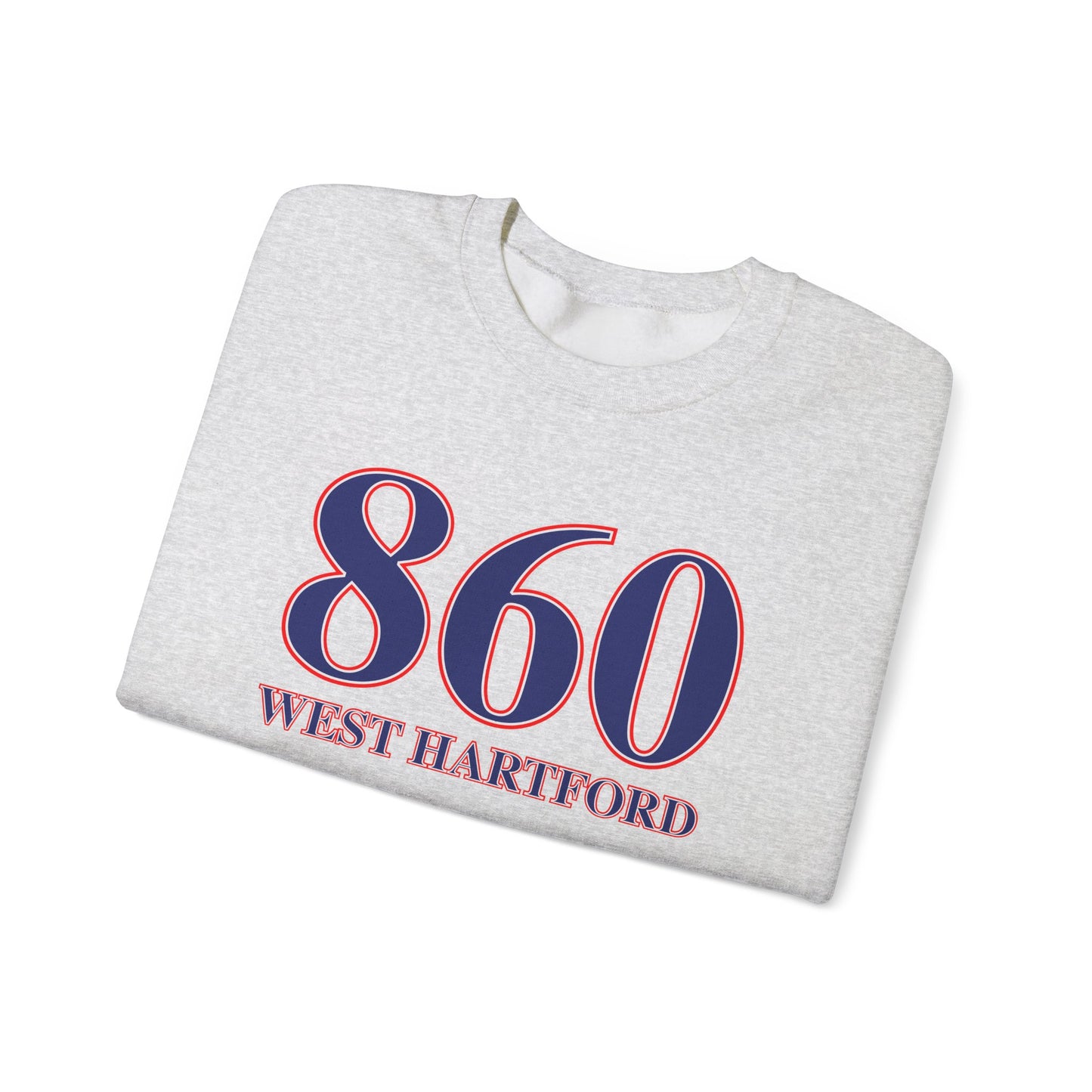 860 West Hartford Red White & Blue Unisex Heavy Blend™ Crewneck Sweatshirt