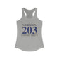 Meriden 203 Connecticut Women's Ideal Racerback Tank