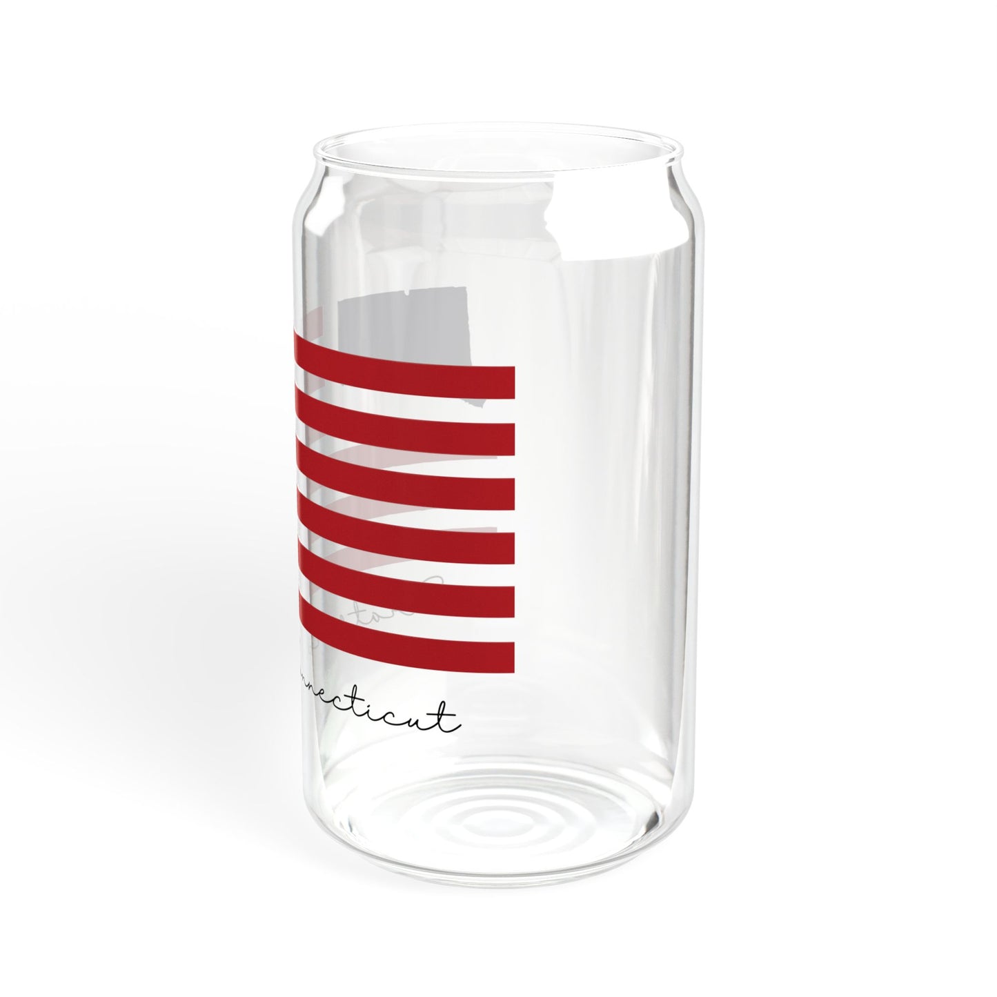 Stratford Connecticut Flag Sipper Glass, 16oz