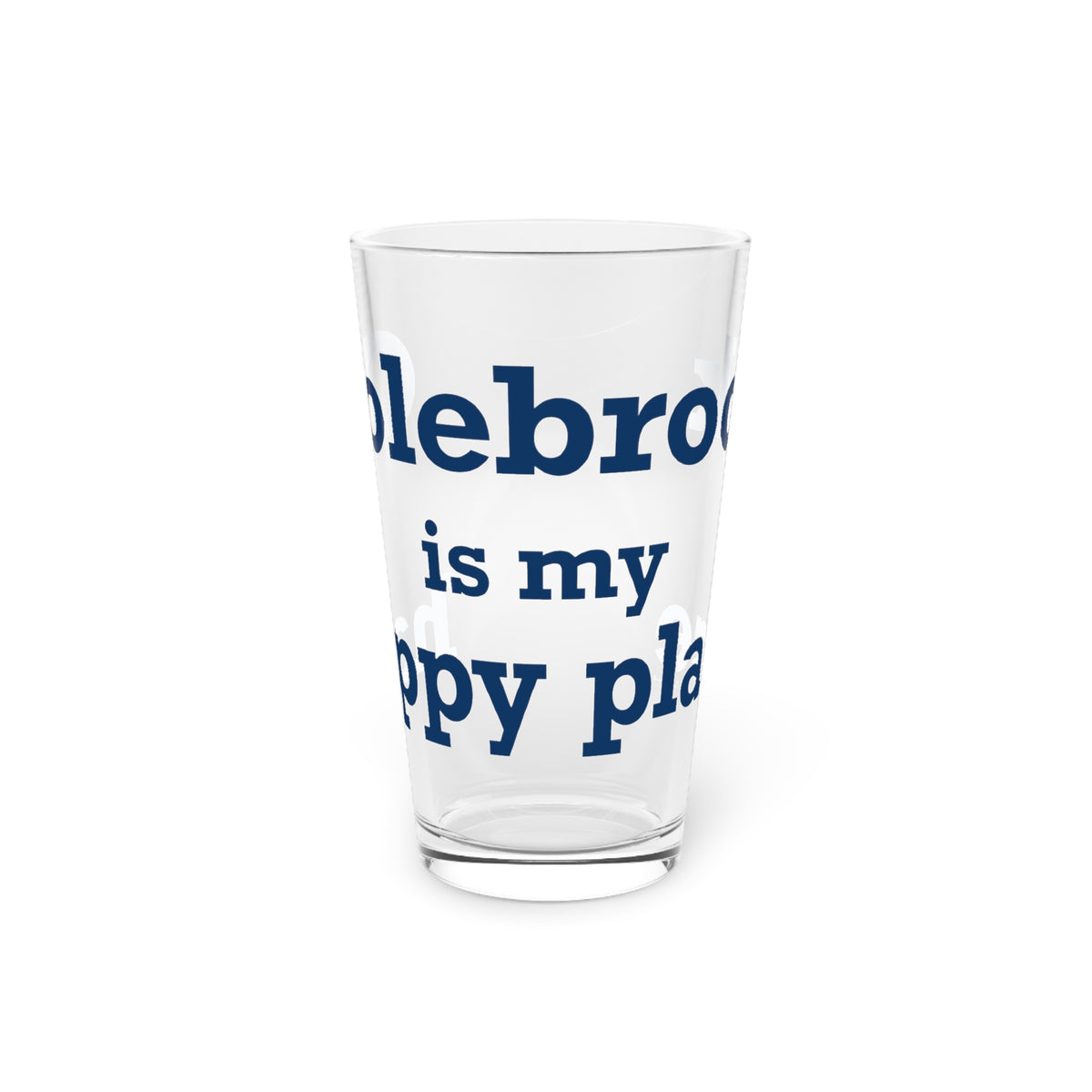 Colebrook is my Happy Place Pint Glass, 16oz