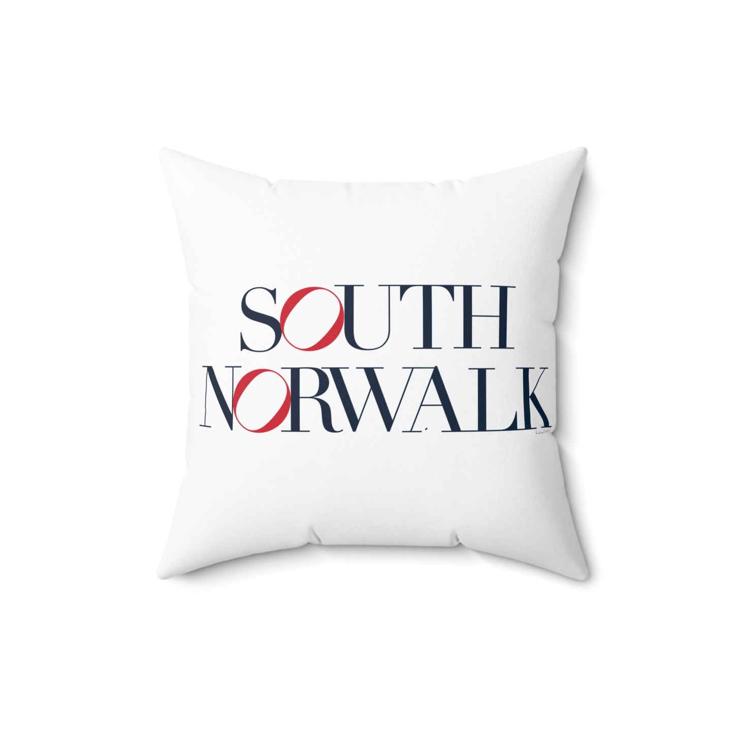 41 Tilt South Norwalk Spun Polyester Square Pillow