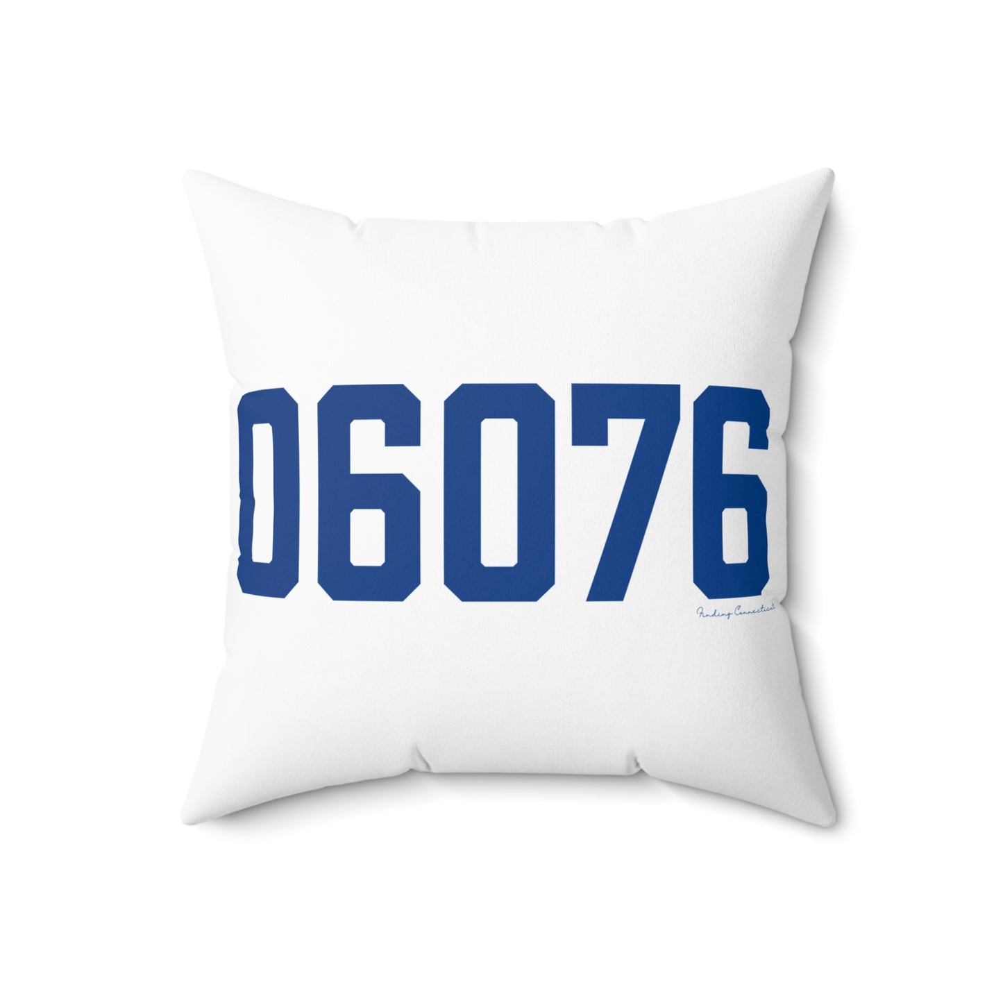 06076 Stafford Connecticut Zip Code Spun Polyester Square Pillow