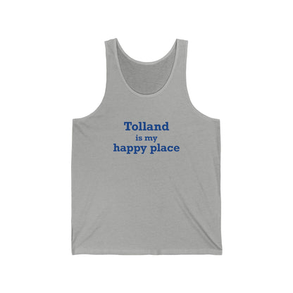 Tolland is My Happy Place Unisex Jersey Tank Top