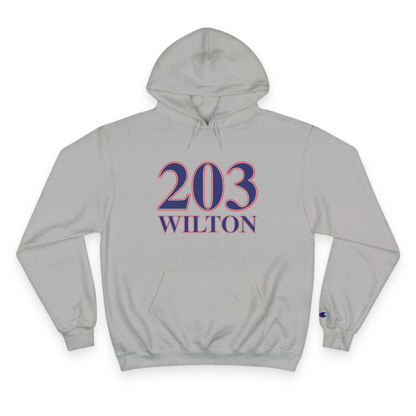 203 Wilton Red White & Blue Champion Hoodie