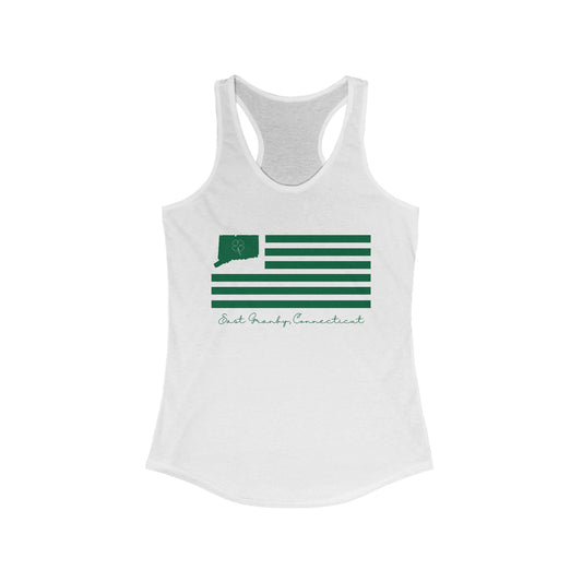 East Granby Connecticut St. Patrick’s Day Flag Women's Ideal Racerback Tank Top