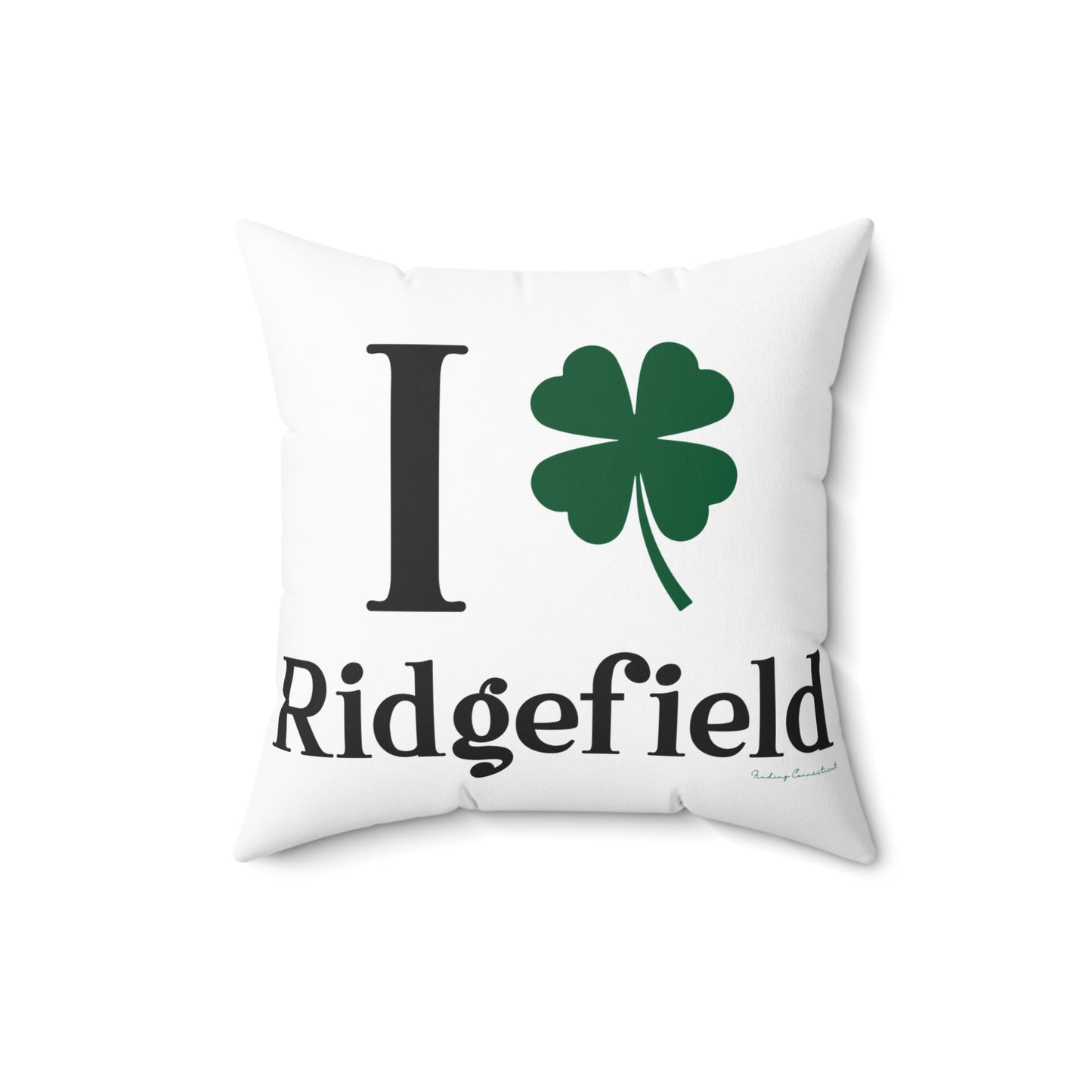 I Clover Ridgefield  Spun Polyester Square Pillow