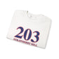 203 Strawberry Hill Red, White & Blue Unisex Heavy Blend™ Crewneck Sweatshirt