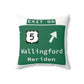 Vintage WCP Exit 66 Sign Spun Polyester Square Pillow