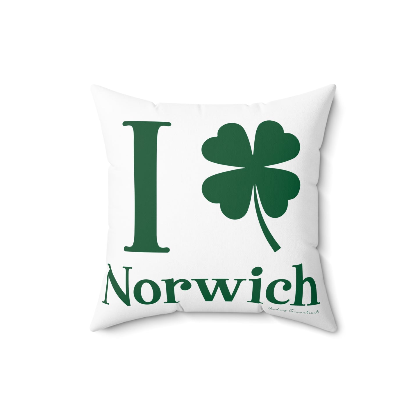 I Clover Norwich Spun Polyester Square Pillow
