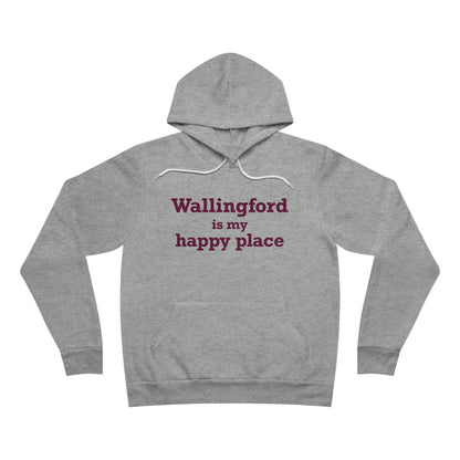 Wallingford is My Happy Place Unisex Sponge Fleece Pullover Hoodie