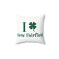I Clover New Fairfield Spun Polyester Square Pillow