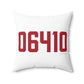 06410 Cheshire Connecticut Zip Code Polyester Square Pillow