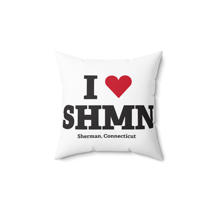 I Heart SHMN Spun Polyester Square Pillow