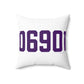 06901 Stamford Connecticut Zip Code Spun Polyester Square Pillow