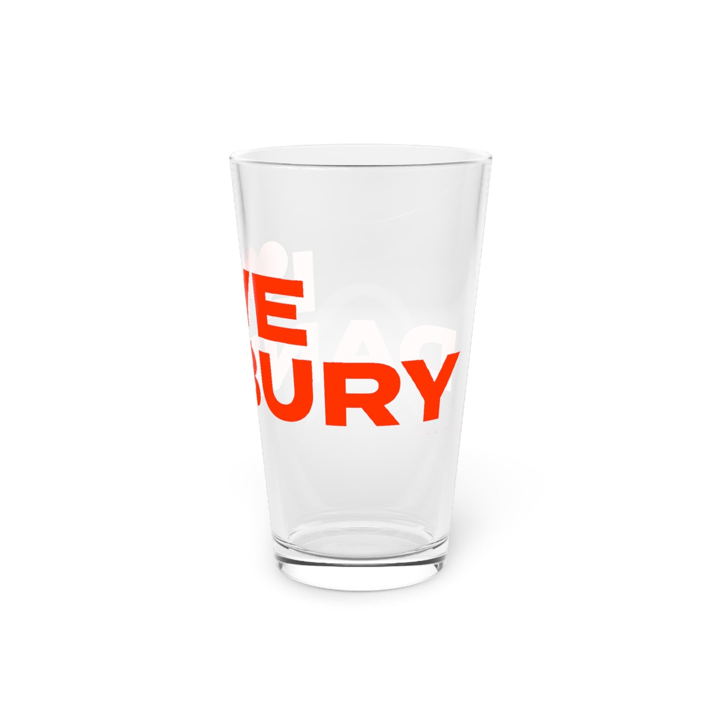 Love Danbury Pint Glass, 16oz
