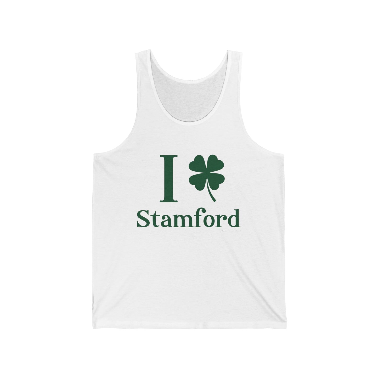 I Clover Stamford (Green) Unisex Jersey Tank