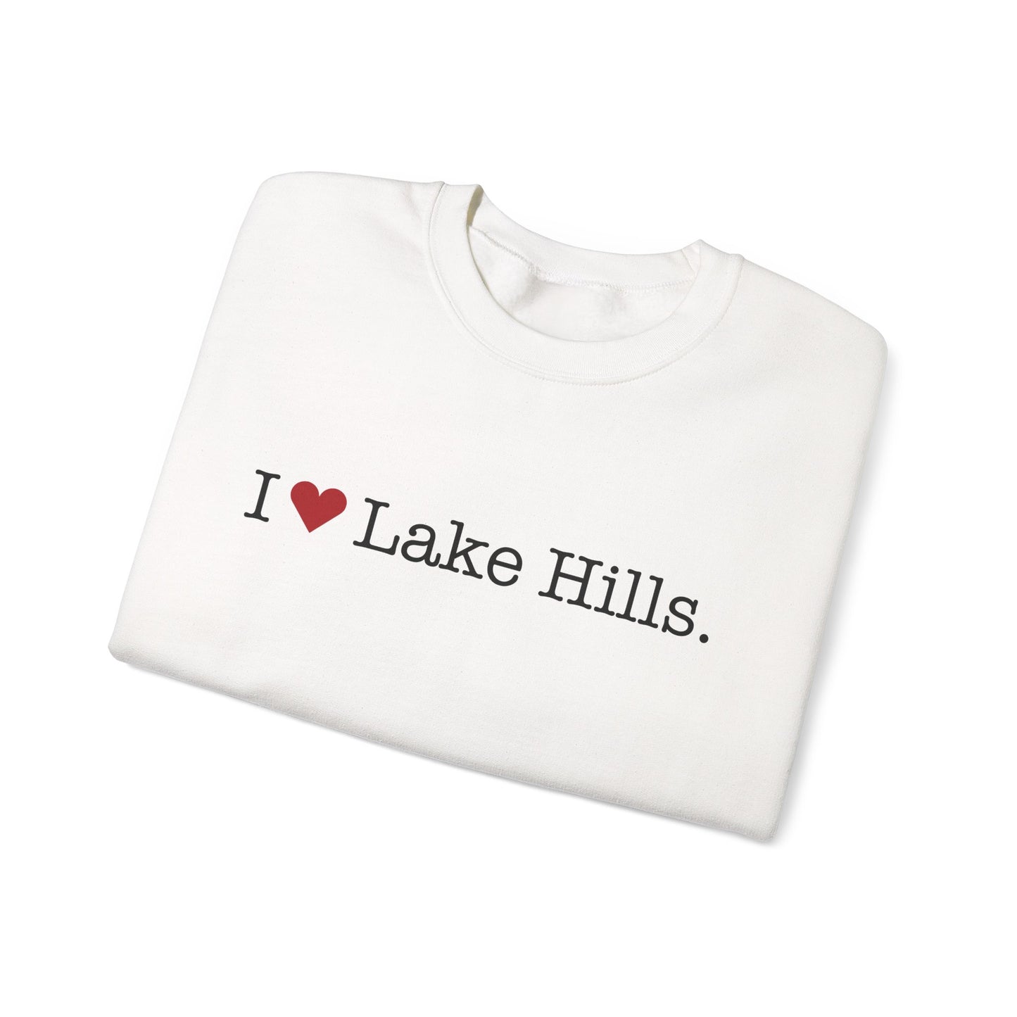 I Heart Lake Hills. Unisex Heavy Blend™ Crewneck Sweatshirt