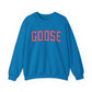 Goose Zip Code  Pink & Black Unisex Heavy Blend™ Crewneck Sweatshirt