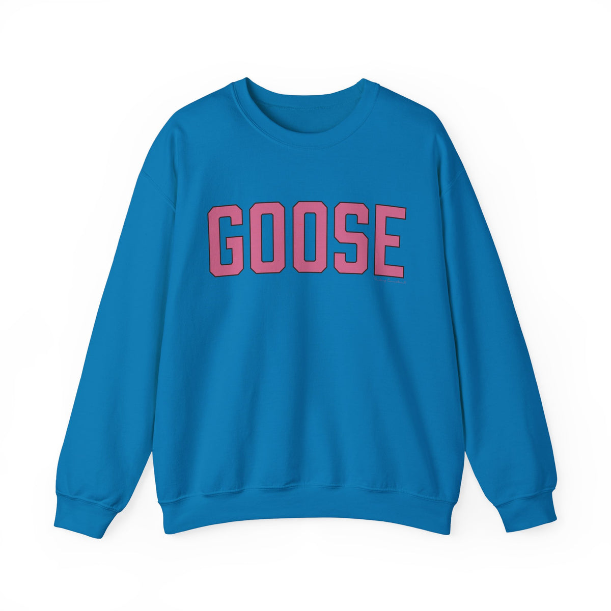 Goose Zip Code  Pink & Black Unisex Heavy Blend™ Crewneck Sweatshirt