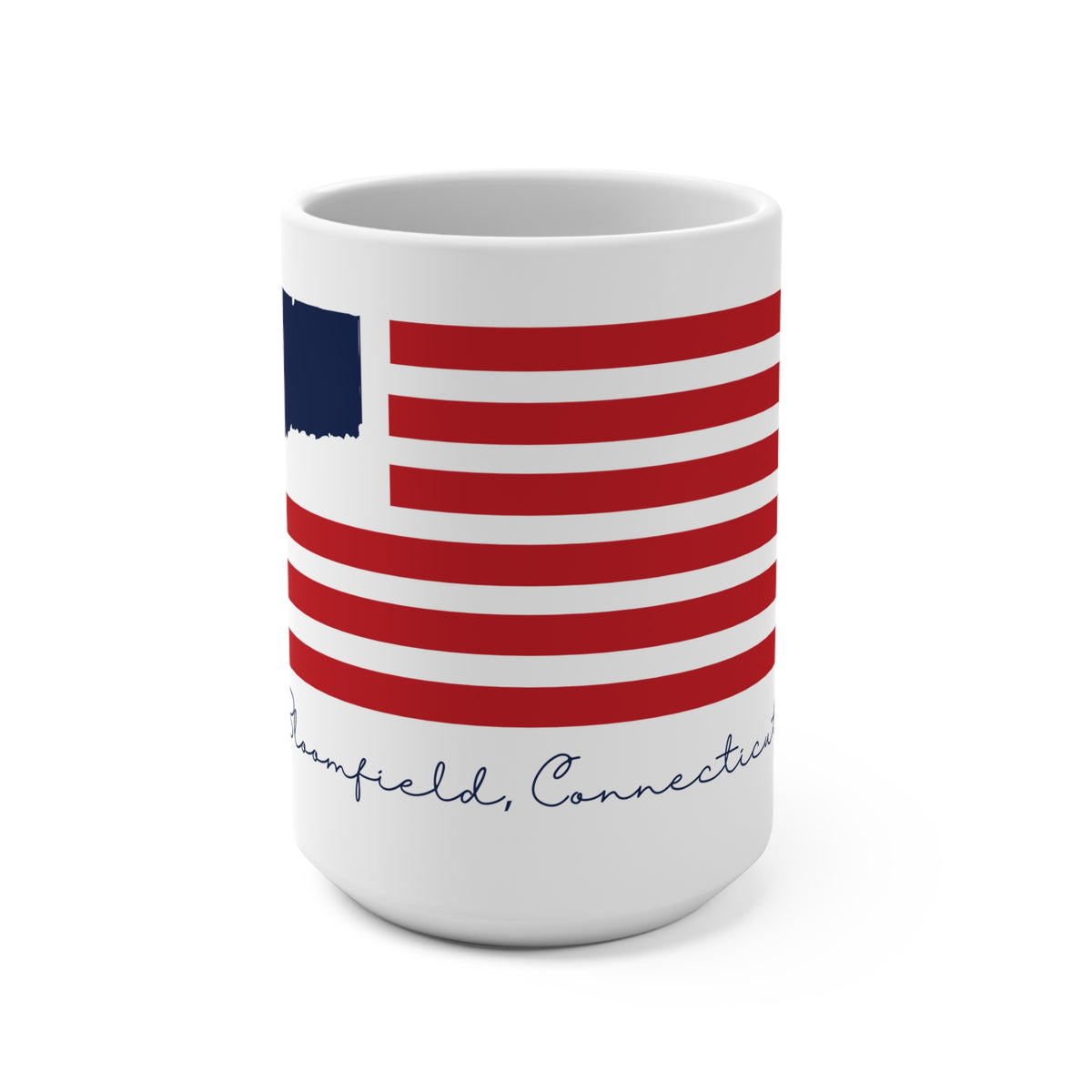 Bloomfield Connecticut Flag Mug 15oz