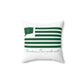 Durham Connecticut St. Patrick’s Day Flag Spun Polyester Square Pillow