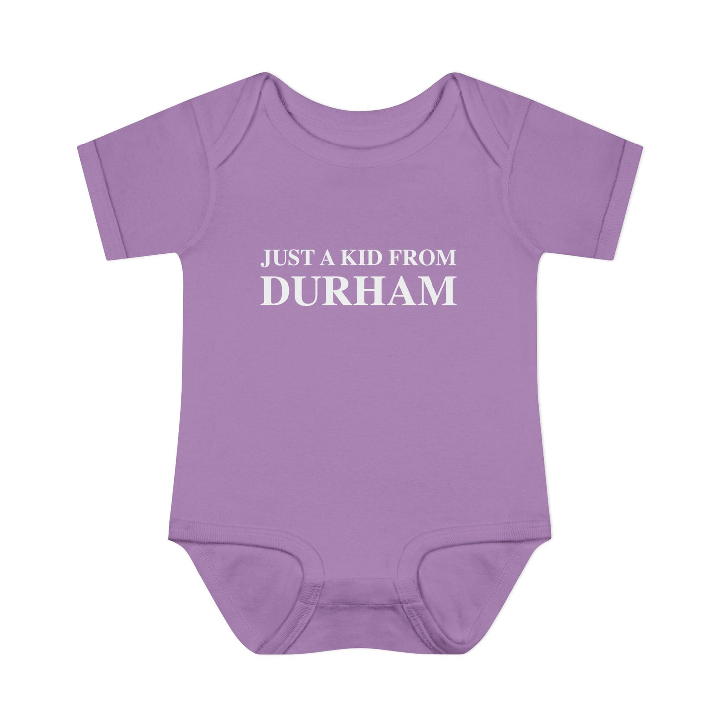 Just a kid from Durham Infant Baby Rib Bodysuit