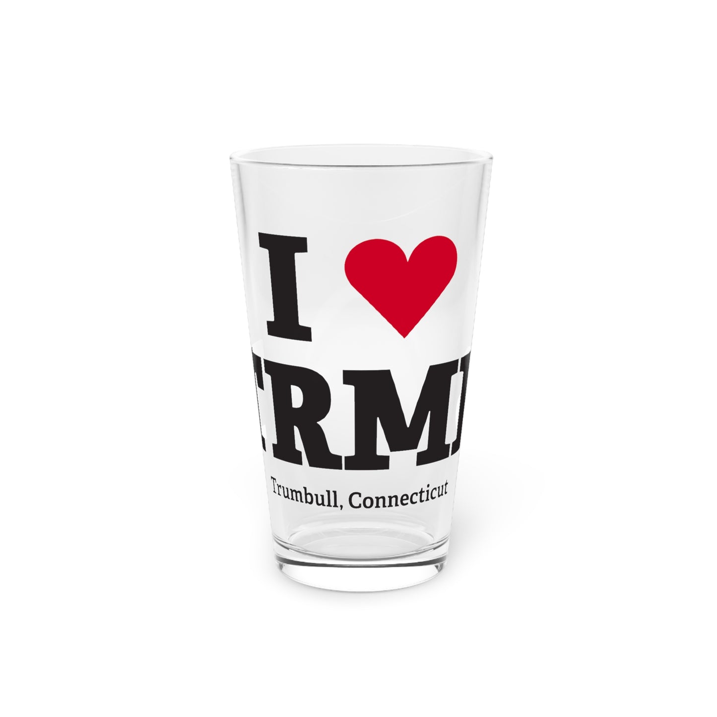 I Heart TRMB Pint Glass, 16oz