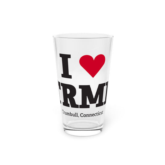 I Heart TRMB Pint Glass, 16oz