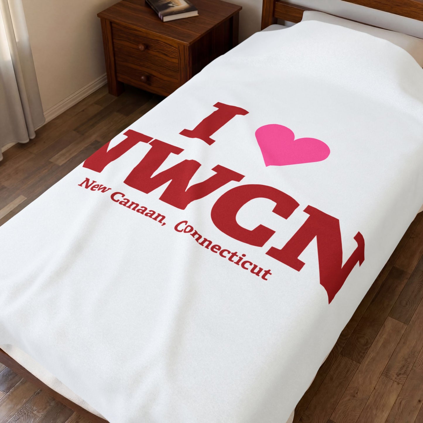 I Heart NWCN Velveteen Plush Blanket