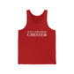 Just a kid from Chester Unisex Jersey Tank Top