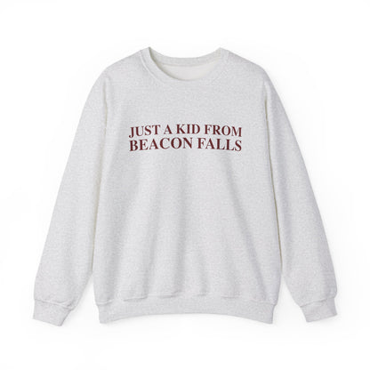 Just a kid from Beacon Falls Unisex Heavy Blend™ Crewneck Sweatshirt