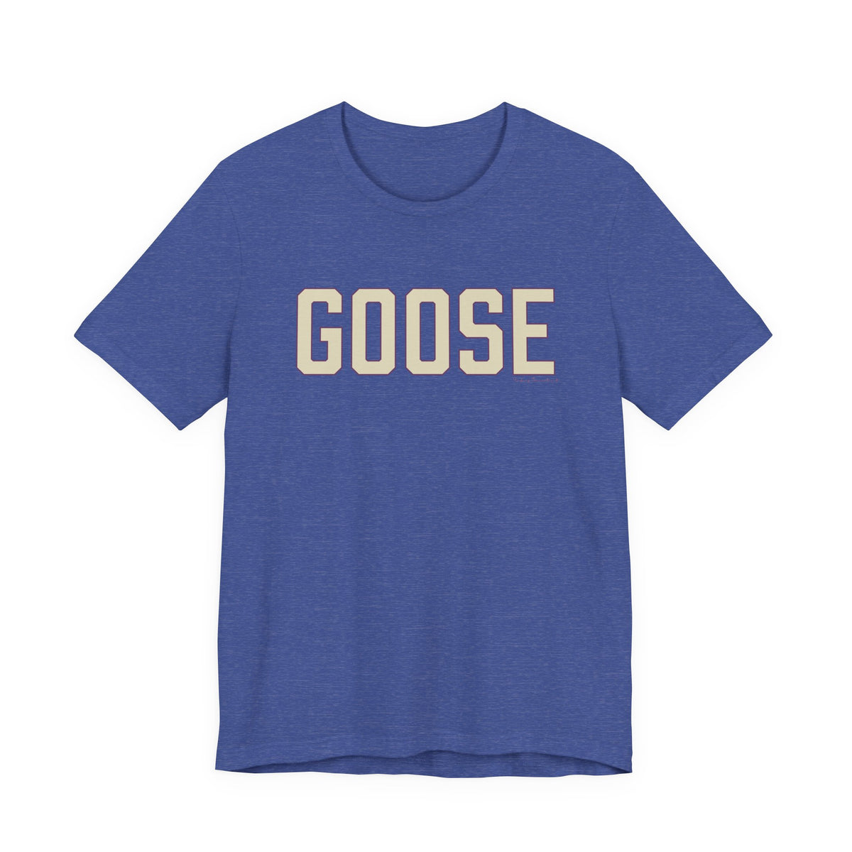 Goose Zip Code Cream & Purple Unisex Jersey Short Sleeve T-Shirt