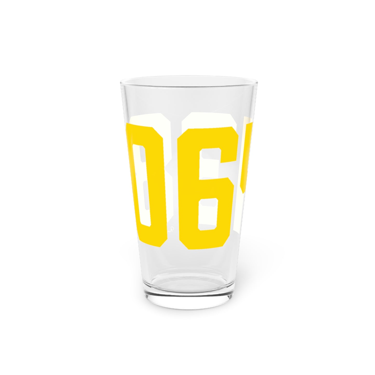 06438 Haddam Connecticut Zip Code Pint Glass, 16oz