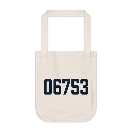 06753 Cornwall Connecticut Zip Code Organic Canvas Tote Bag