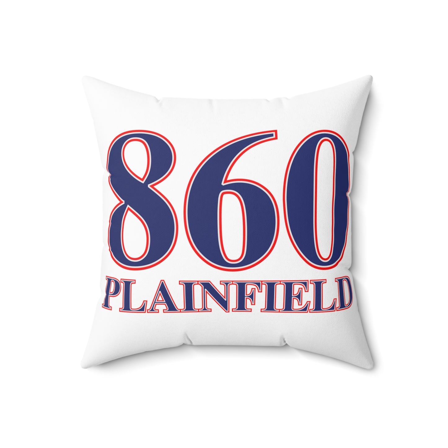 860 Plainfield Red, White & Blue Spun Polyester Square Pillow