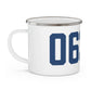 06334 Bozrah Connecticut Zip Code Enamel Camping Mug