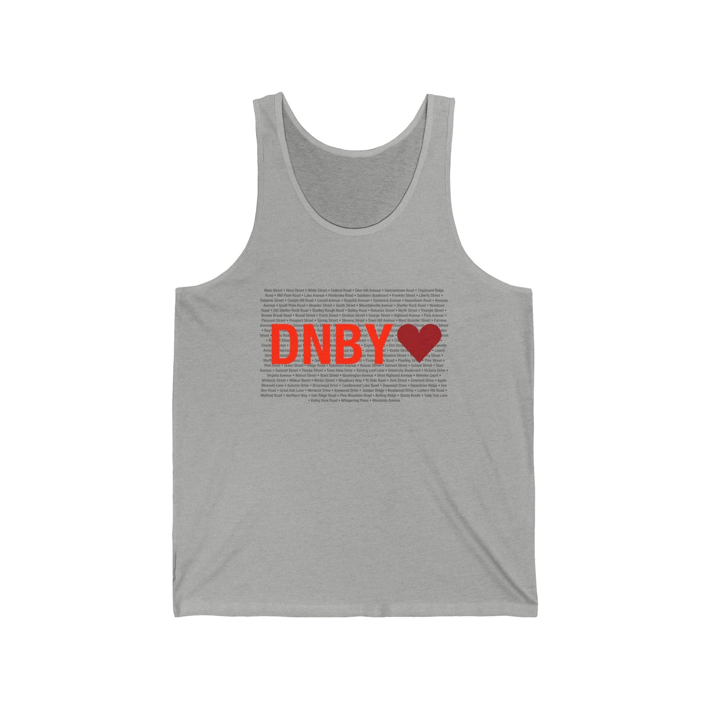 Danbury Love Unisex Jersey Tank Top