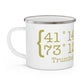 Trumbull Coordinates Enamel Camping Mug