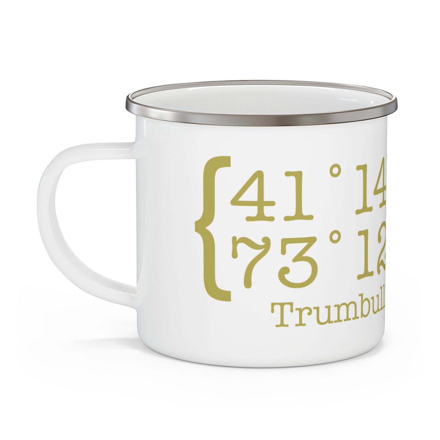 Trumbull Coordinates Enamel Camping Mug