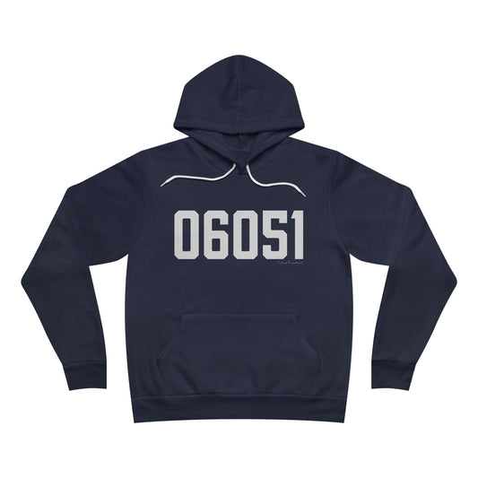 06051 New Britain CT Zip Code Sponge Fleece Pullover Hoodie
