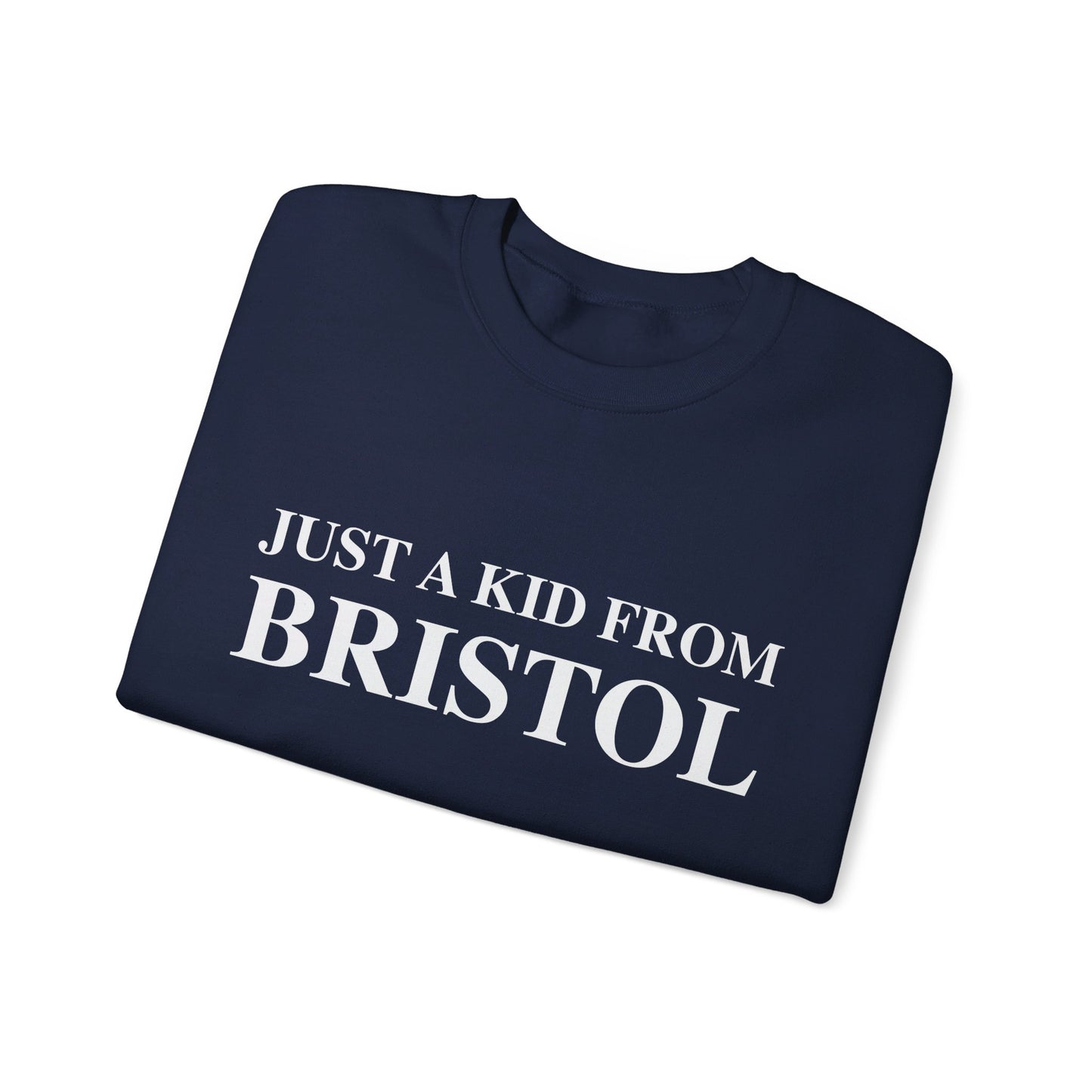 Just a kid from Bristol Unisex Heavy Blend™ Crewneck Sweatshirt