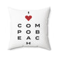 Compo Beach Vision Spun Polyester Square Pillow