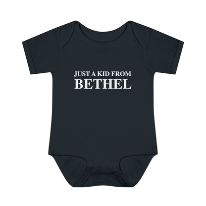 Just a kid from Bethel Infant Baby Rib Bodysuit
